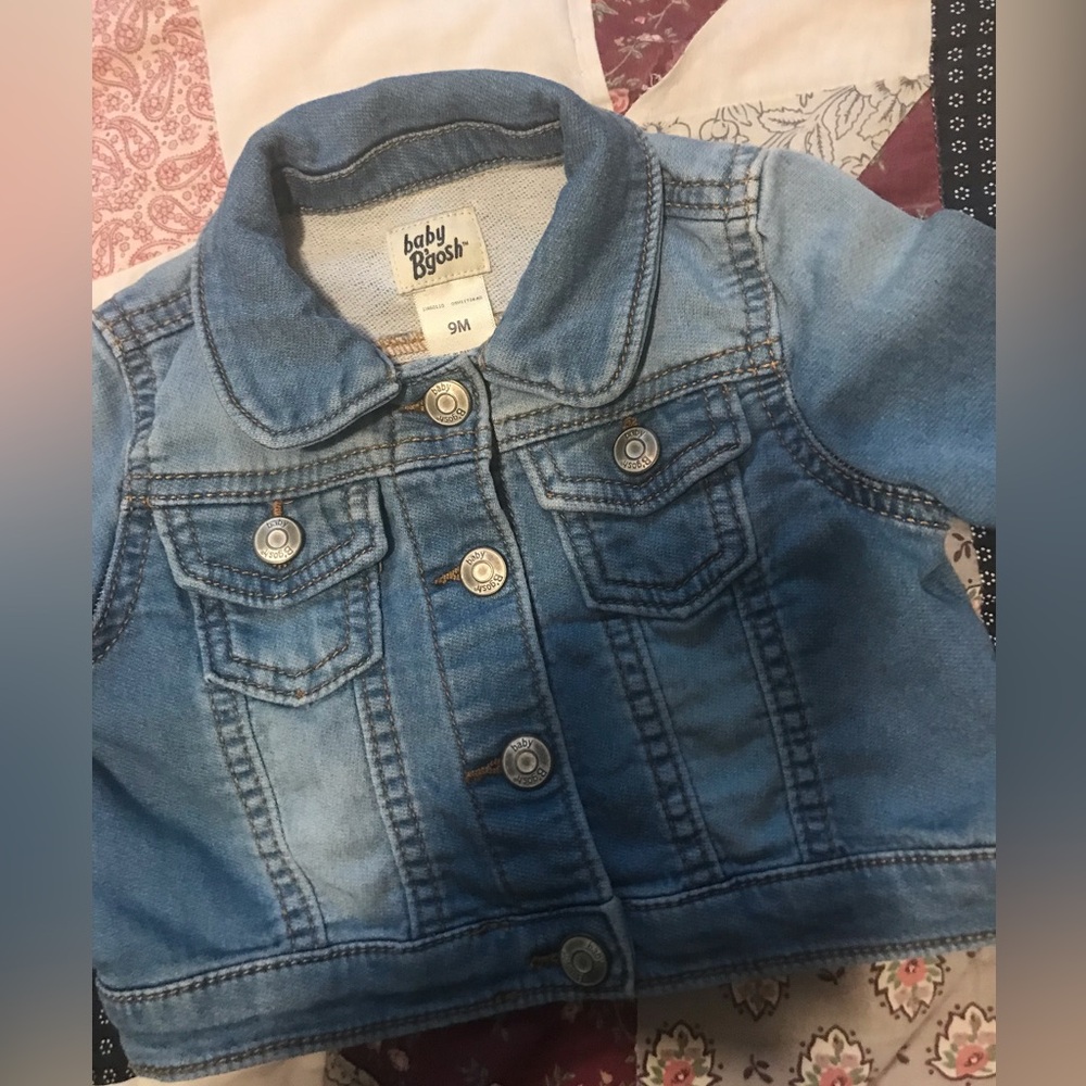 ❤️ Baby B’Gosh Denim Jacket Size 9 Months